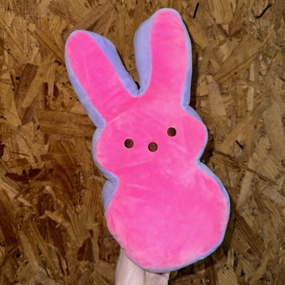 Peeps Other - Peeps Candy Easter Bunny Rabbit Plush Figure 12" Stuffed Animal Toy‎ Pink/Purple